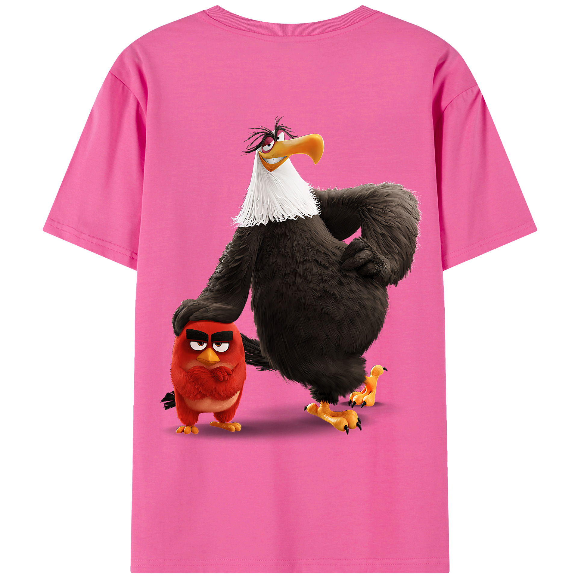 （画像用） Angry Birds アングリーバード レディース半袖Tシャツ(バックプリント)